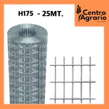 rete metallica per recinzione elettrosaldata giardino zincata filo ø1,7mm h175 b