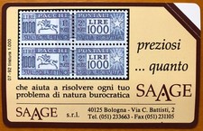 * scheda telefonica SAAGE