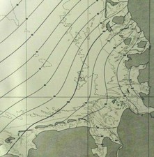 1939 Marina Militare Atlante BAIA TEDESCA Costanti di marea Geg. segreto (1801A)