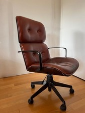 MIM ROMA  POLTRONA EXECUTIVE IN PELLE ANNI 60