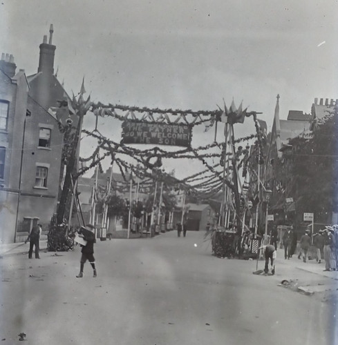 Antique glass negative - glass,