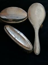 Set di spazzole  antiche in argento da toilette