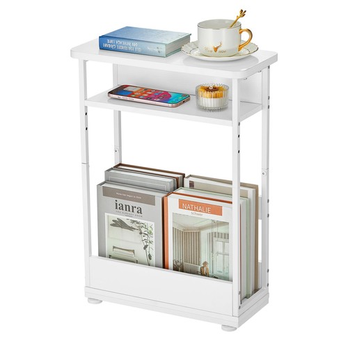 Comodino bianco lato stretto - , 3