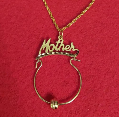 14kt placcato oro mamma - oro,
