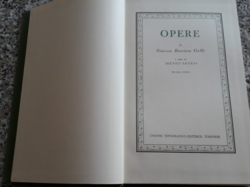 Opere gian battista gelli - di,