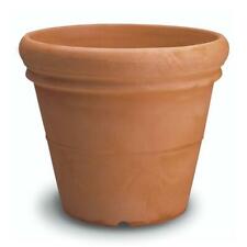 VASO A CAMPANA IN RESINA DA 100CM ELBI, DOPPIO BORDO, NO PLASTICA O TERRACOTTA