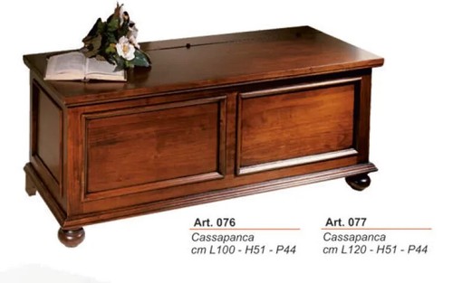 Cassapanca legno arte - cassapanca,