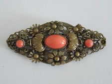 Antico spilla corallo - spilla,