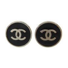 Orecchini CHANEL Coco Mark 04V argento nero 61763