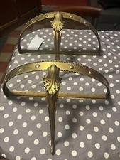 Coppia Consolle anni 50 in ottone e marmo,modernariato metà secolo Made in Italy