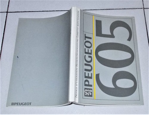 Peugeot 605 libretto uso - peugeot,
