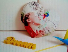 CUSCINO CUORE IN VELLUTO 35 X