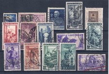 #34 Perfins area italiana 15 valori con diverse sigle CI