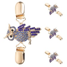  4 Pezzi Gufo Maglione Scialle Cardigan Chiusure per Donna Abito Vestibilità Clip