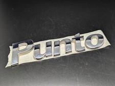 FIAT PUNTO LOGO SIGLA EMBLEMA FREGIO STEMMA SCRITTA TARGHETTA BADGE TARGA NOME
