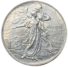 2 LIRE 1911 - CINQUANTENARIO -