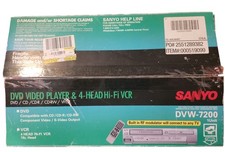 Sanyo dvw 7200 vcr lettore - sanyo, dvw-7200