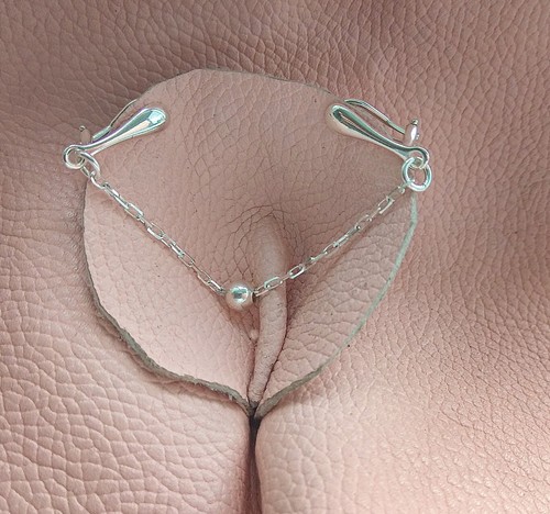 Clip per labbra argento - clip,