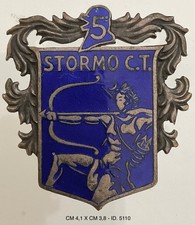 AERONAUTICA MILITARE 5° STORMO CACCIA TERRESTRE DISTINTIVO PROD ANONIMO NUMERATO