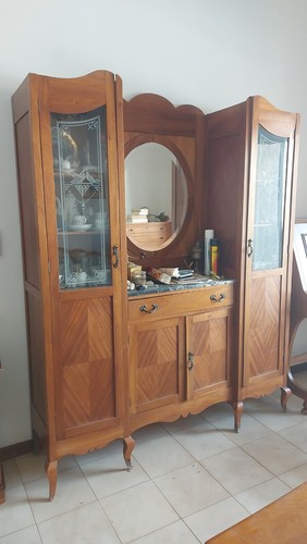 Credenza cristalliera vintage