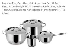 LAGOSTINA BATTERIA PENTOLE, every 7 PZ INOX  INDUZIONE  ( PROMO ) (SORPRESA)