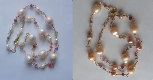 Collana girocollo perle