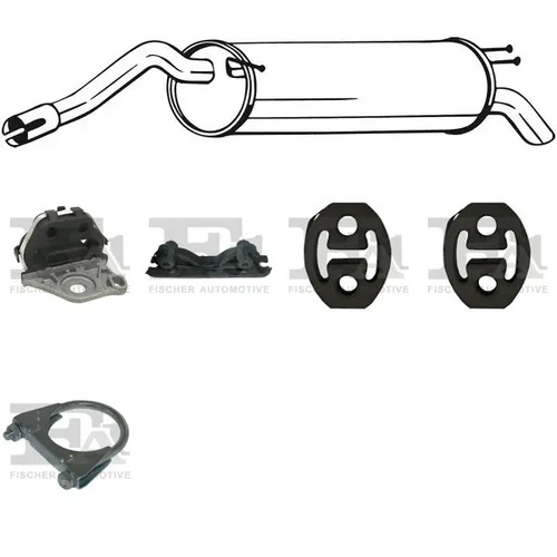 Silenziatore terminale bosal - silenziatore,