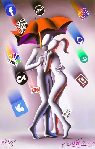Mark kostabi fine art giclèe - mark,