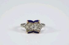 Anello oro Bianco 14 kt  (585)