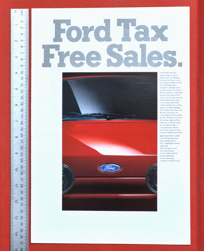 Brochure vendita ford 1988 non - ford,