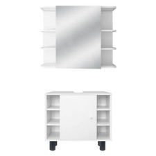 Set di 2 mobili da bagno