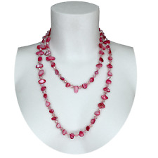 Fucsia Rosa Collana Lunga