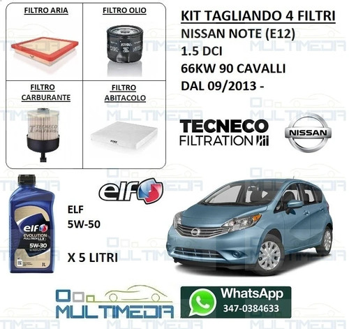 Kit tagliando filtri - 4, e