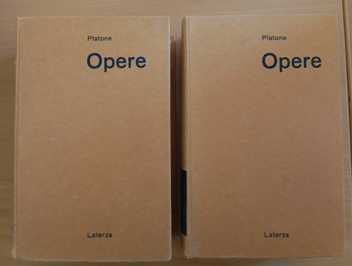 Platone opere due volumi - opere,,