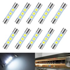 10 pezzi bianco 29 mm 8 V fusibile lampada lampadina LED per Marantz Sansui Pioneer Kenwood