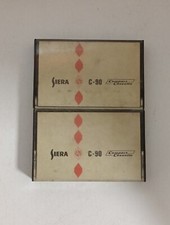 Lotto 2x SIERA C90 musicassette vergini cassette tape vintage