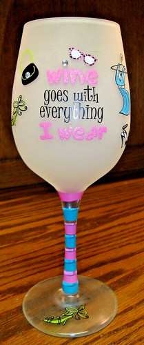 Bicchiere vino donna - bicchiere, da