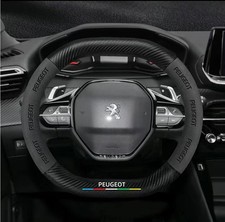 Coprivolante 15" fibra di carbonio + pelle PU X1 per PEUGEOT 2008 3008 307 308