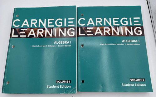 Carnegie learning algebra - algebra, 1