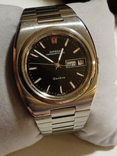 Orologio da polso OMEGA Geneve Quartz 1 17/32 pollici 1972 vintage acciaio 32 KHZ cal. 1310