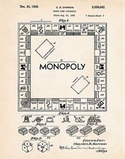 Poster brevetto arte monopoli