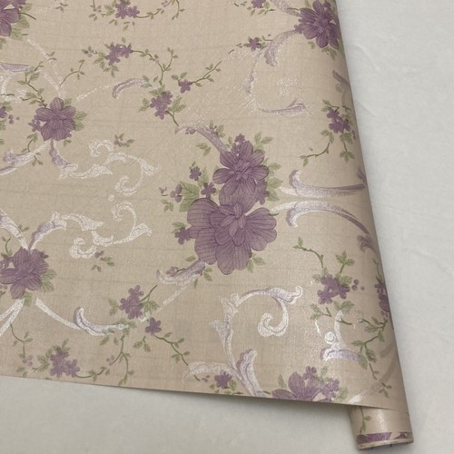 Fiore viola floreale beige - viola, su