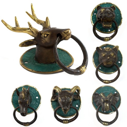 Ottone animale testa - ottone,