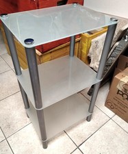 Tavolo vetro e metallo 3 ripiani