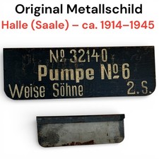 Targa metallo antica originale