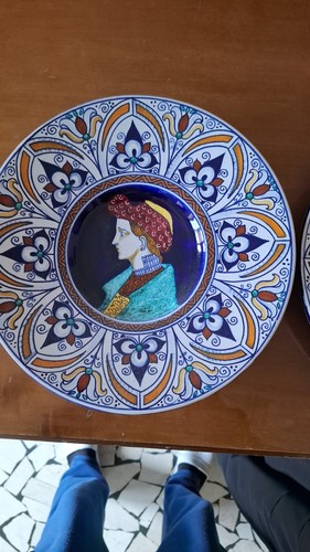 Coppia piatti ceramica faenza - ceramica,