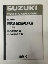 Parts Catalogue  SUZUKI RG250G