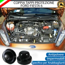 COPPIA TAPPO COPRIFARO CUFFIA IN GOMMA FORD FIESTA MK6 ANABBAGLIANTI LED E XENO