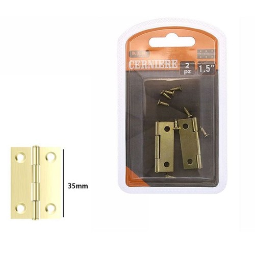 Set pezzi cerniere ottone - pezzi,