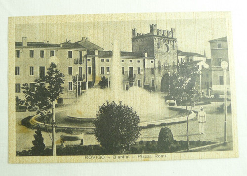 Cartolina rovigo giardini - cartolina,